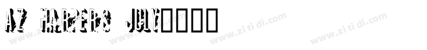 AZ Harpers July字体转换